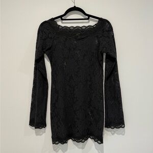 Y2K Victoria's Secret Black Lace Dress | Large